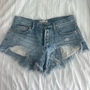 Free People Loving Good Vibrations Shorts